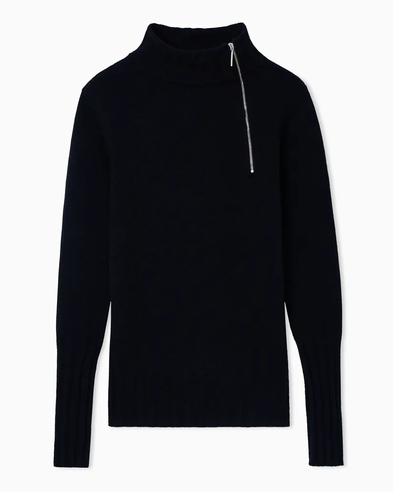Giorgio Armani Pure Cashmere Turtleneck Sweater Schwarz