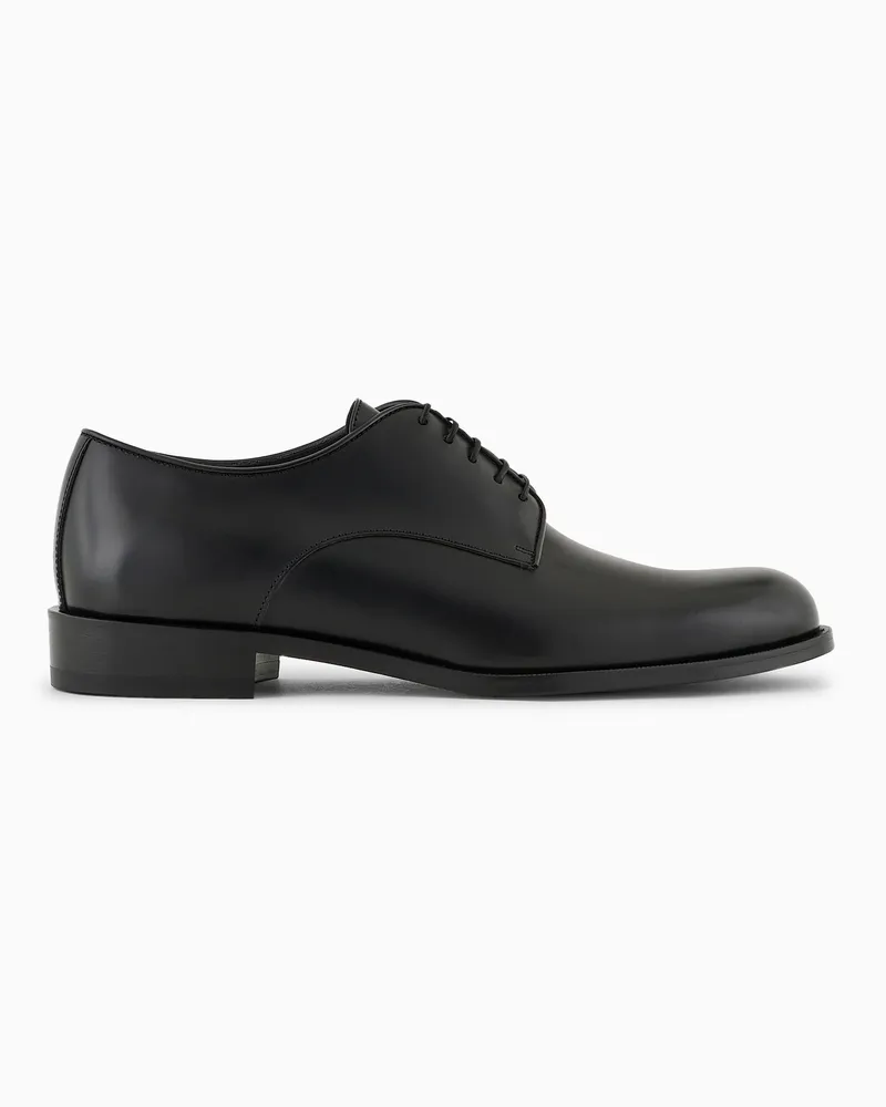 Giorgio Armani Derby aus Leder Schwarz