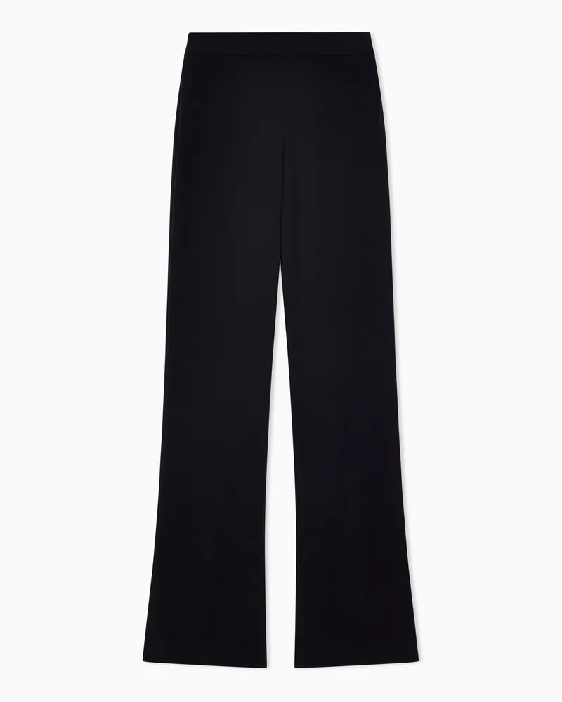 Giorgio Armani Hose aus doppeltem Crêpe Marineblau