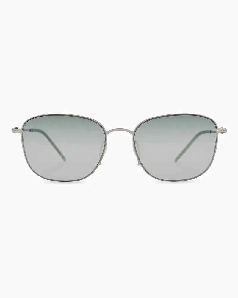 Giorgio Armani Sonnenbrille mit Pillow-Fassung Silber