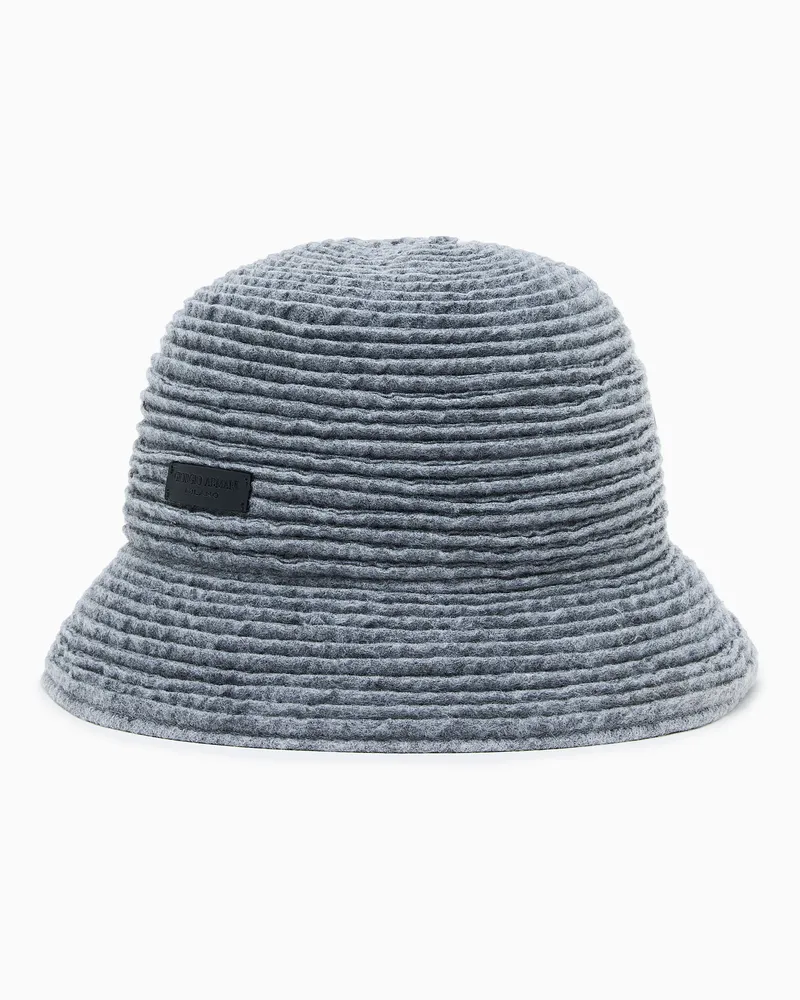 Giorgio Armani Hut aus Woll-Band Schwarz