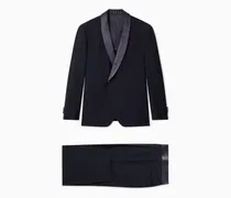 Einreihiger Smoking aus Woll-Crêpe