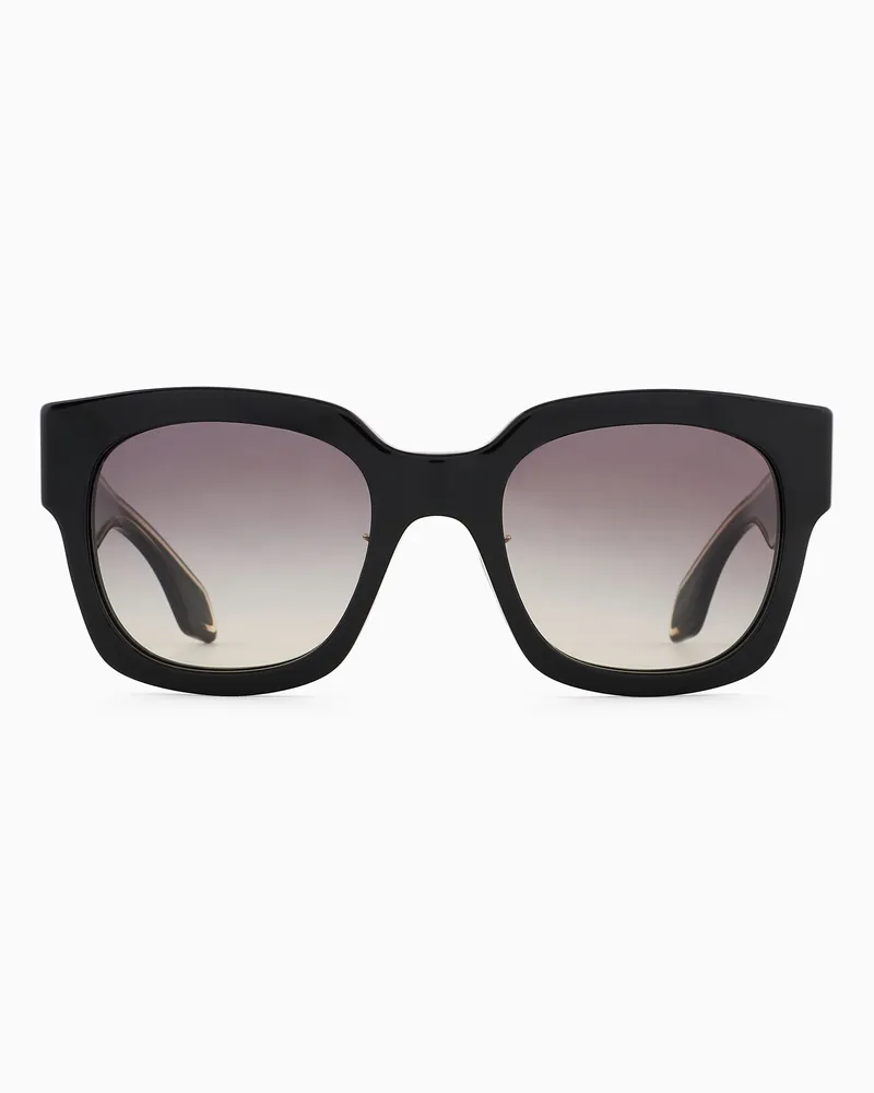 Giorgio Armani Eckige Sonnenbrille für Damen Schwarz