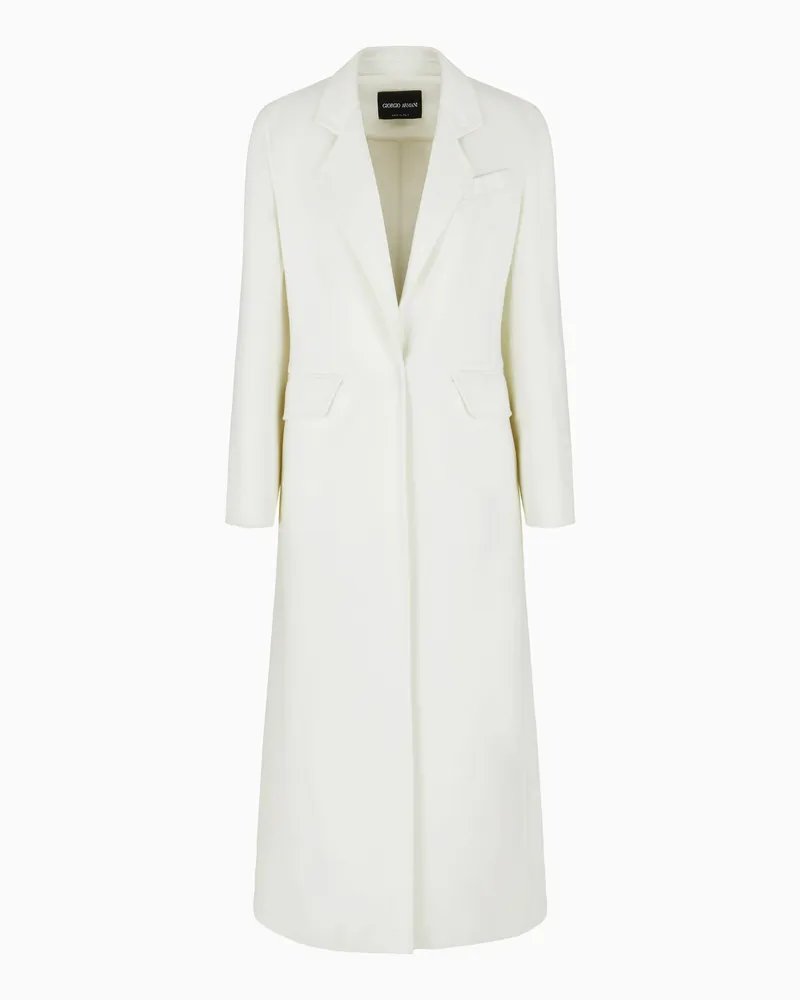Giorgio Armani Langer Mantel aus Double-Kaschmir 