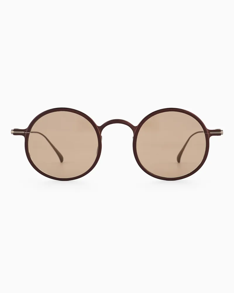 Giorgio Armani Sonnenbrille mit runder Fassung für Herren 