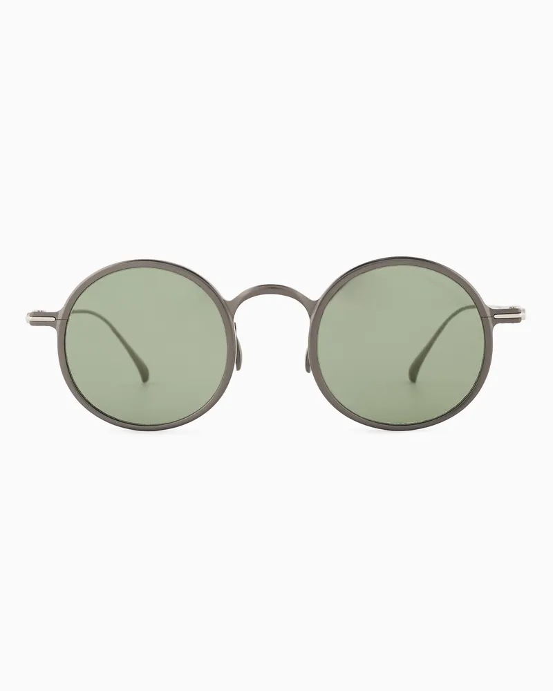Giorgio Armani Sonnenbrille mit runder Fassung für Herren 