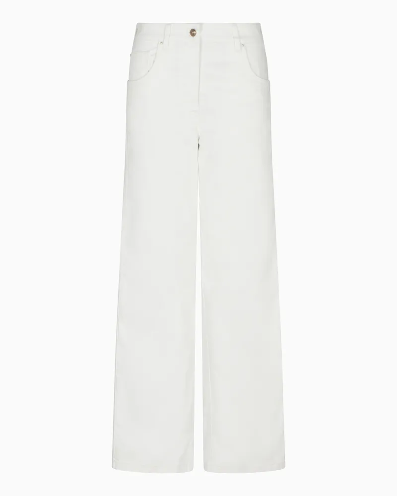Giorgio Armani Denimhose aus Baumwollstretch Weiß