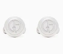 Manschettenknöpfe aus Silber mit Logo