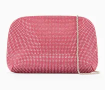 Clutch la Prima aus Satin mit Strass