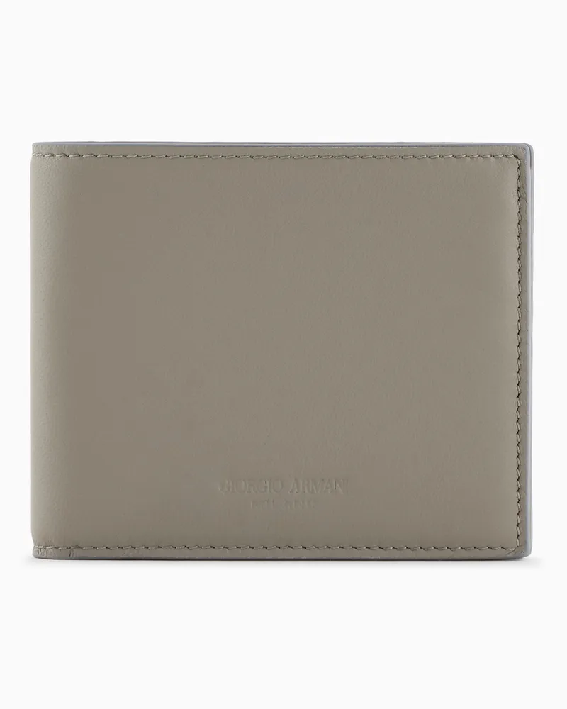 Giorgio Armani Bifold-Portemonnaie aus Nappa Beige