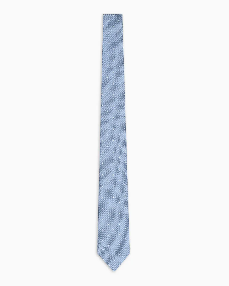 Giorgio Armani Krawatte aus Seiden-Jacquard Hellblau