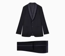 Einreihiger Smoking der Soho-Linie aus Wollkrepp