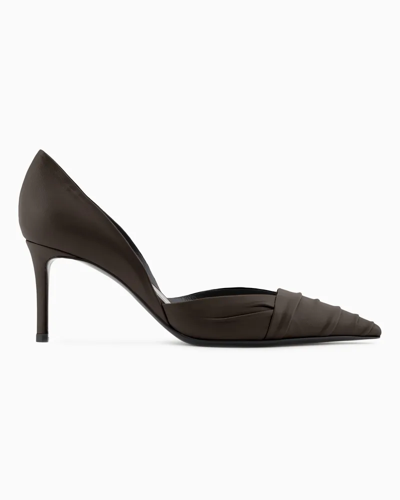Giorgio Armani Pumps aus Nappaleder Grau