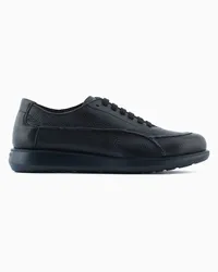 Giorgio Armani Sneaker Icon Aus Hirschleder Dunkelbraun