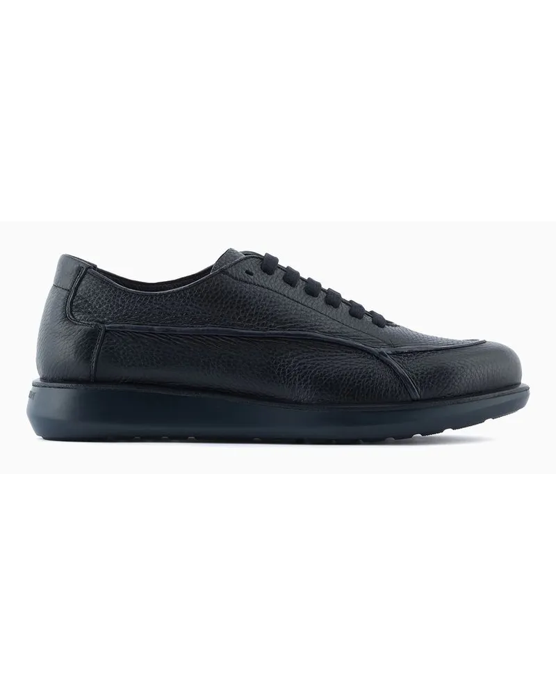 Giorgio Armani Sneaker Icon Aus Hirschleder Dunkelbraun