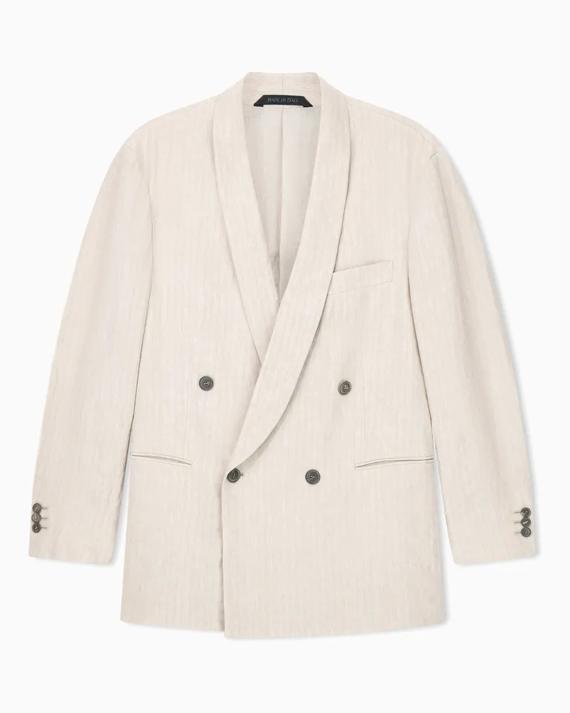 Giorgio Armani Armani/Archivio SS1990 Zweireihiges Sakko Beige