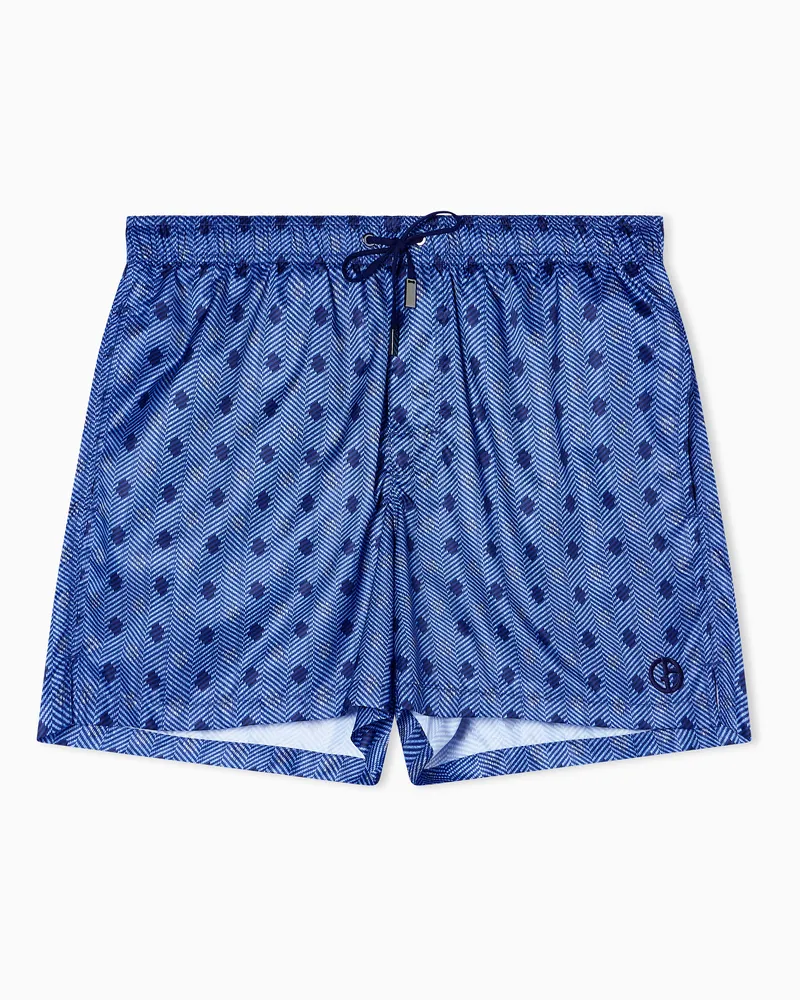 Giorgio Armani Badeboxershorts Marineblau