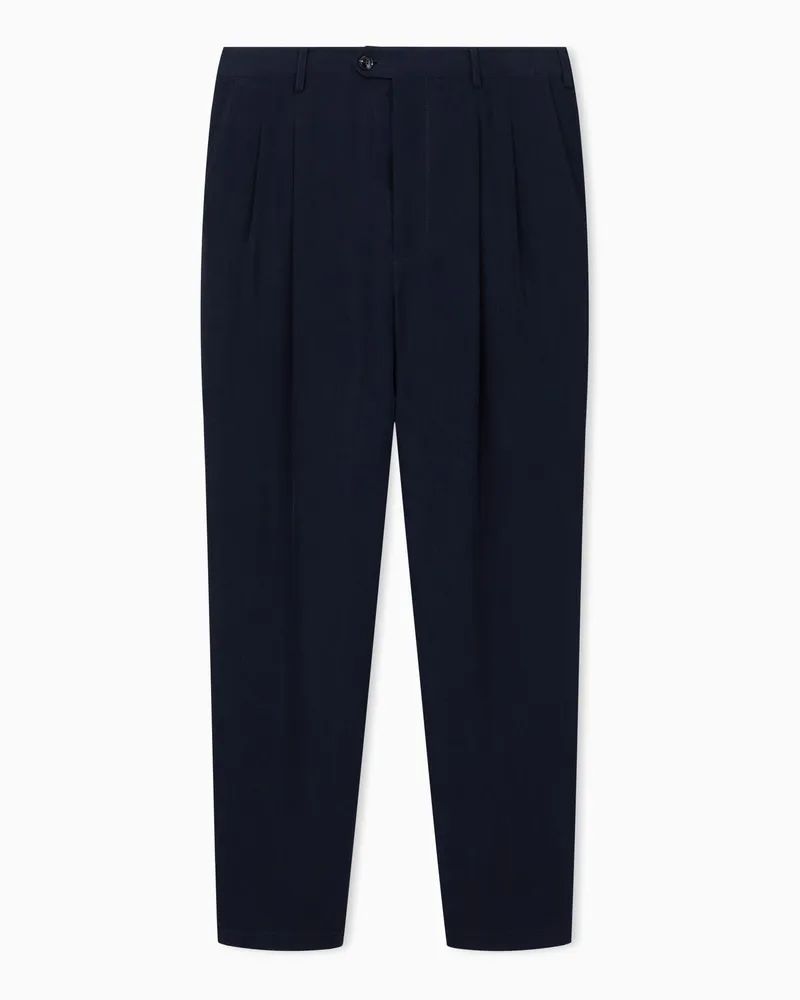 Giorgio Armani Formelle Hose Blau