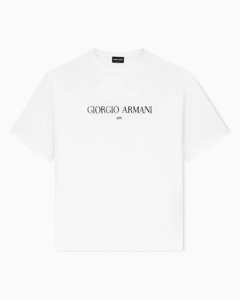 Giorgio Armani Regular Fit T-Shirts Weiß
