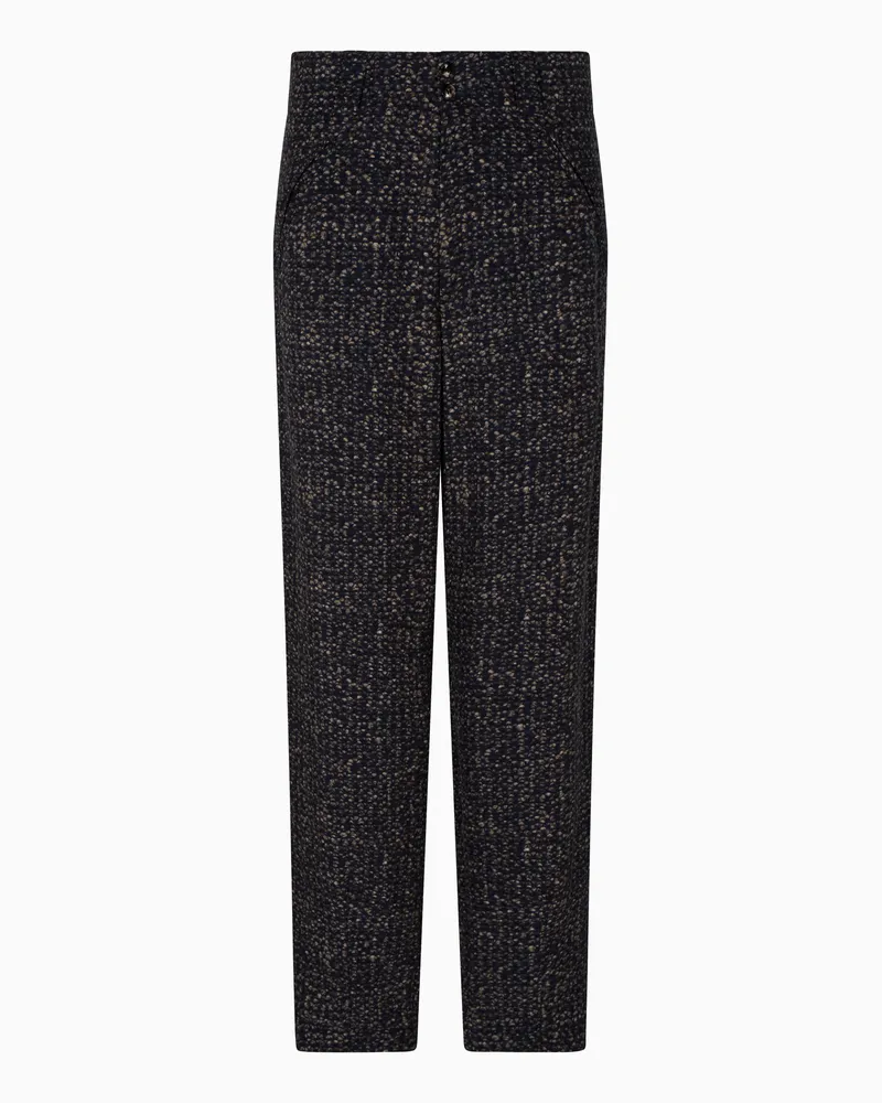 Giorgio Armani Bedruckte ASV Flatfront-Hose aus Cupro 