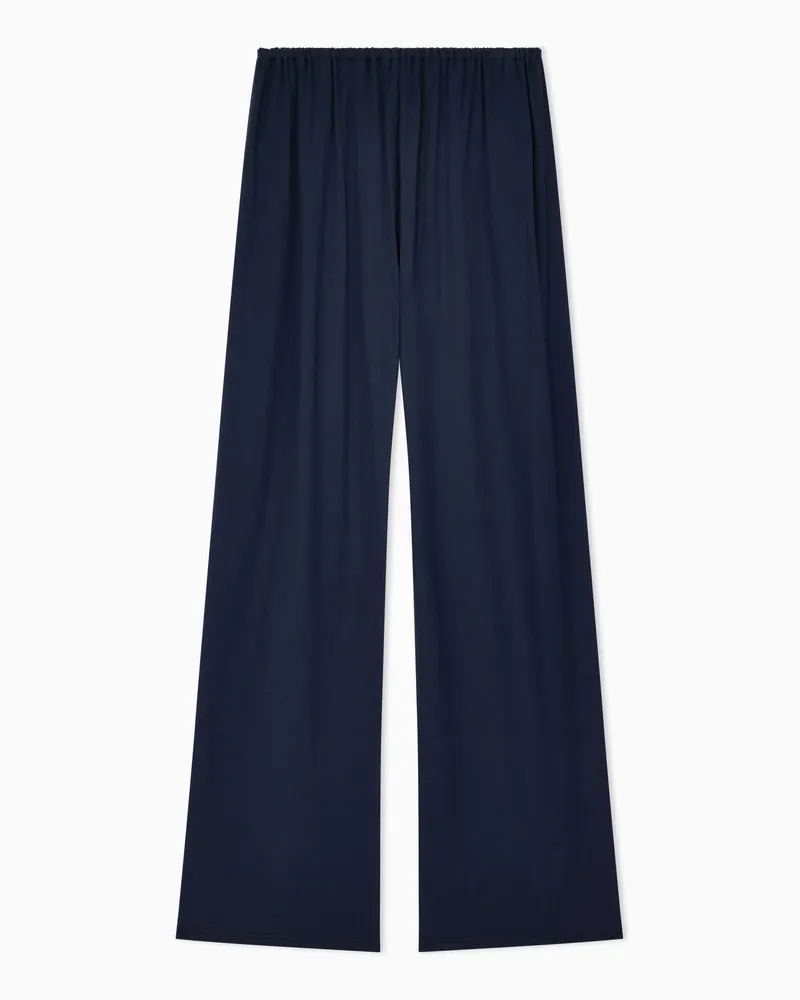 Giorgio Armani Loungewear-Hose aus Stretch-Modal Blau