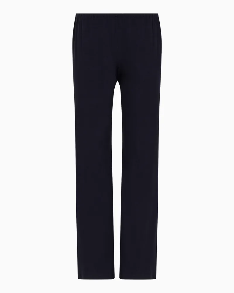 Giorgio Armani Loungewear-Hose aus Stretch-Modal Blau
