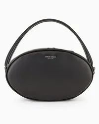 Giorgio Armani Asv Handtasche Aus Nappaleder Schwarz