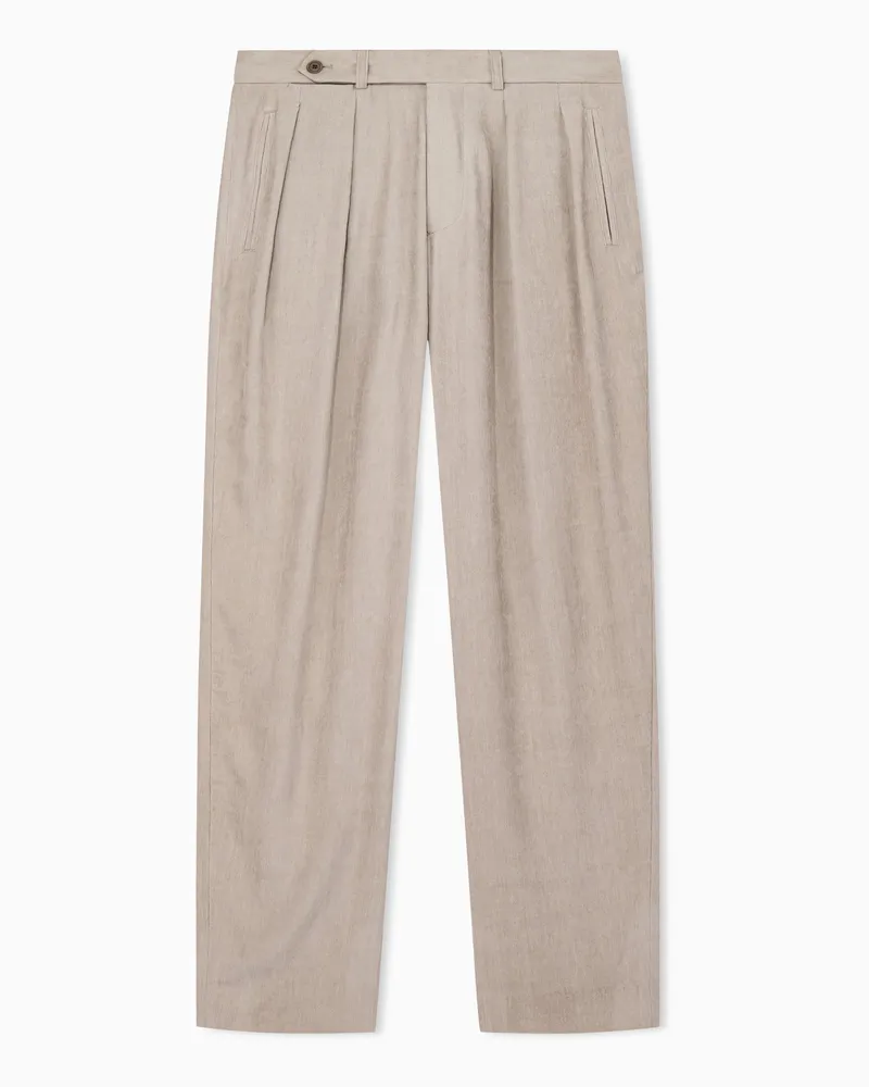 Giorgio Armani Lässige Hose Beige