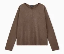 Pullover aus Kaschmir und Seide mit Mittelnaht