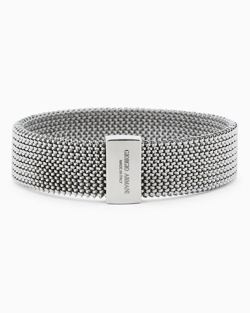Giorgio Armani Armband aus Edelstahl und Sterlingsilber Silber