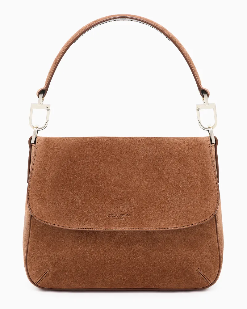 Giorgio Armani la Prima Soft aus Veloursleder Braun