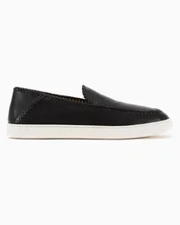 Giorgio Armani Gallery 3 Slip-on Aus Nappaleder Schwarz