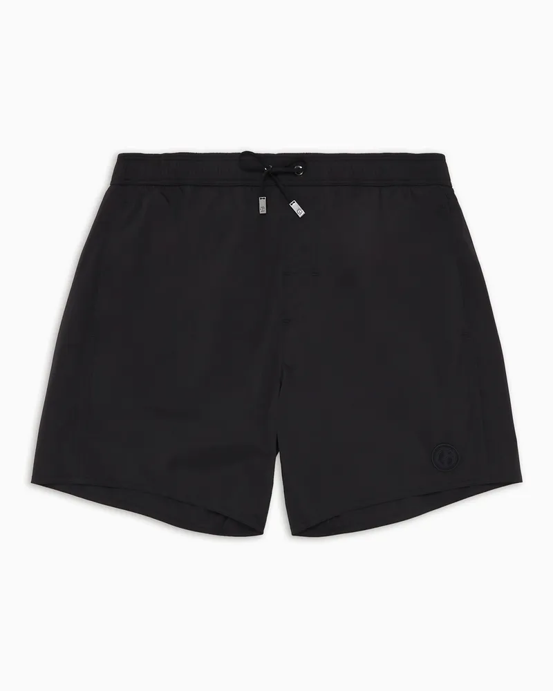 Giorgio Armani Badeboxershorts Schwarz