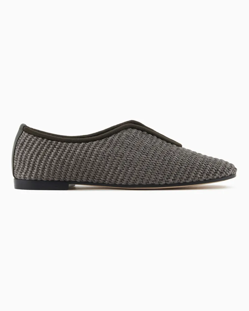 Giorgio Armani Bast-Mokassins Grau