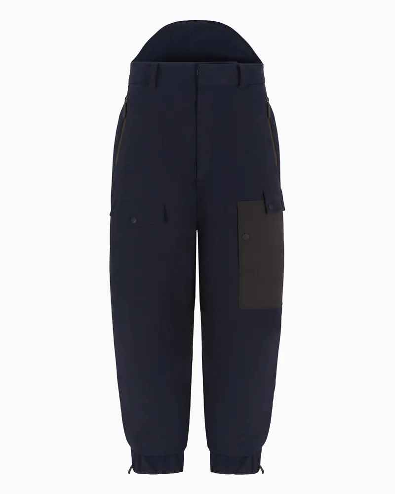 Giorgio Armani Giorgio Armani Neve Hose aus wasserdichtem Stoff Blau