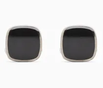 Quadratische Manschettenknöpfe aus Sterlingsilber