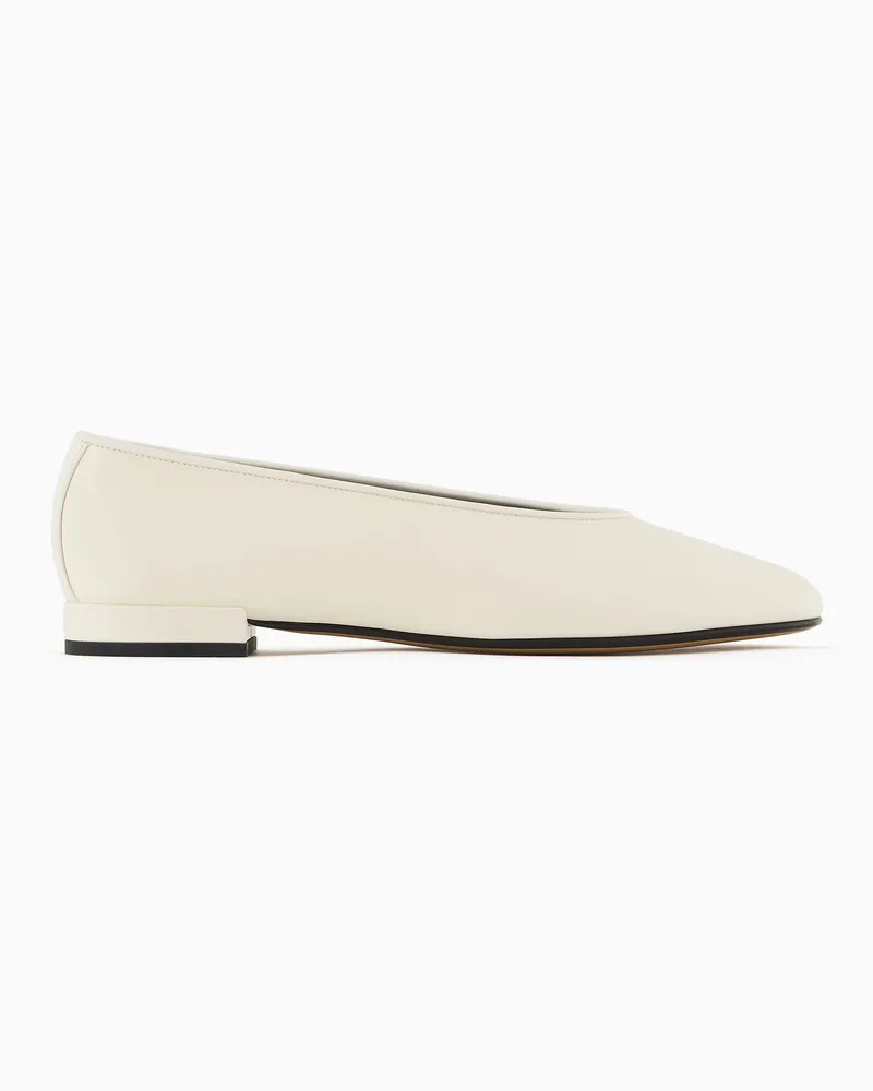 Giorgio Armani x 10 Corso Como Ballerinas aus Kalbsleder Weiß