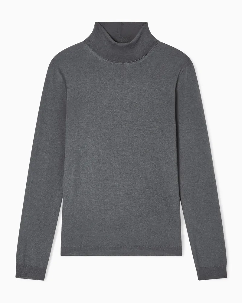 Giorgio Armani Rollkragenpullover aus Kaschmir Grau