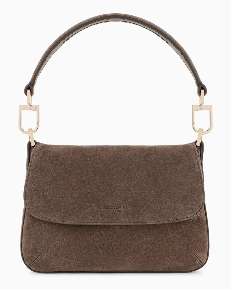 Giorgio Armani la Prima Soft klein aus Wildleder Braun