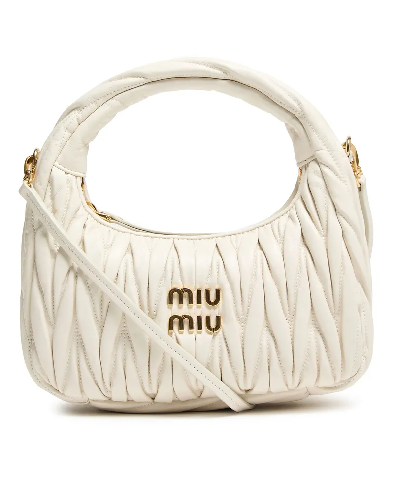 Miu Miu Hobo-Bag Wander aus gestepptem Nappaleder 