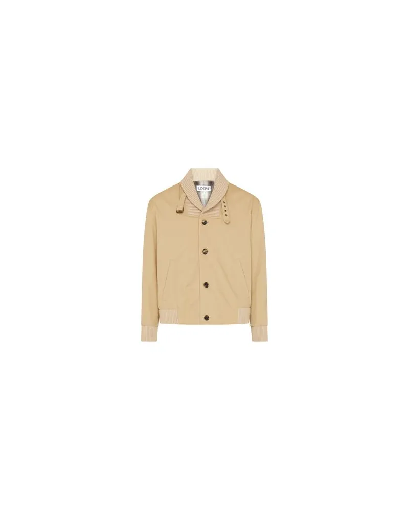 Loewe Lederjacke Beige