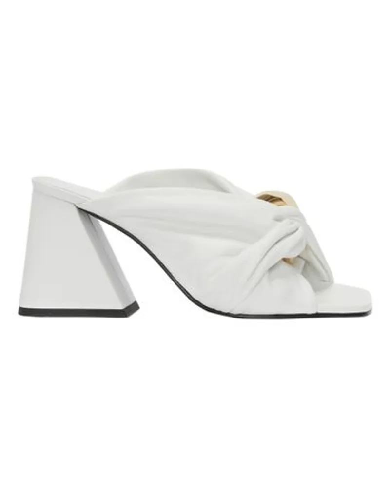 J.W.Anderson Leder-Mules nglied und Twist White