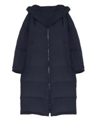 Yves Salomon Lange, wendbare Daunenjacke Navy