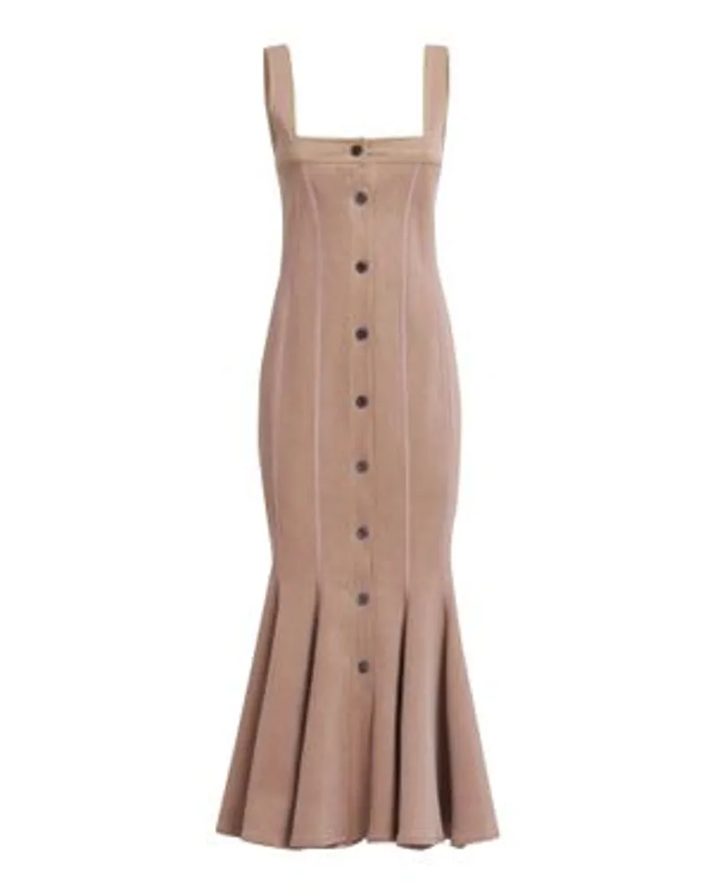 Marni Midikleid im Mermaid-Stil Brown