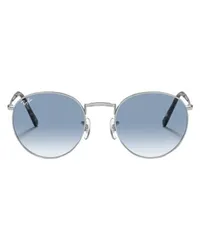 Ray Ban Panto-Sonnenbrille New Round Silver