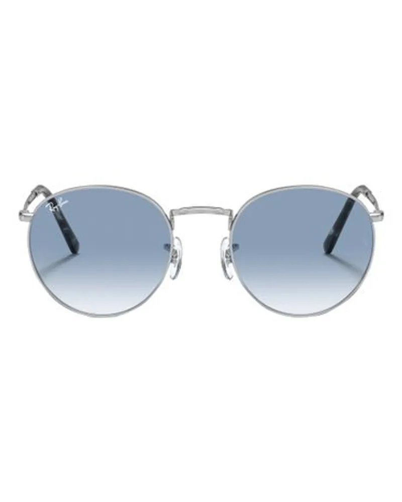 Ray Ban Panto-Sonnenbrille New Round Silver