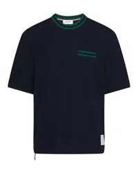 Thom Browne Kurzarm-T-Shirt Navy