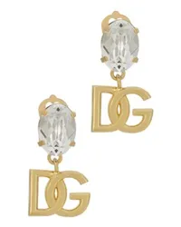 Dolce & Gabbana Ohrringe mit Strasssteinen Gold