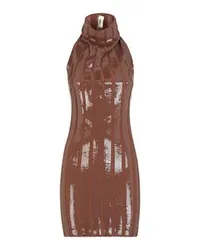 Fendi Ärmelloses Kleid Brown