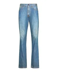 Maison Margiela Jeans mit Americana-Waschung und Stulpen Blue